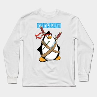 Ninja Penguin Long Sleeve T-Shirt